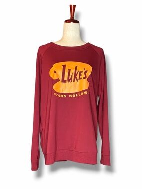 Gilmore Girls Luke’s Burgundy Crewneck Sweatshirt Size XLarge